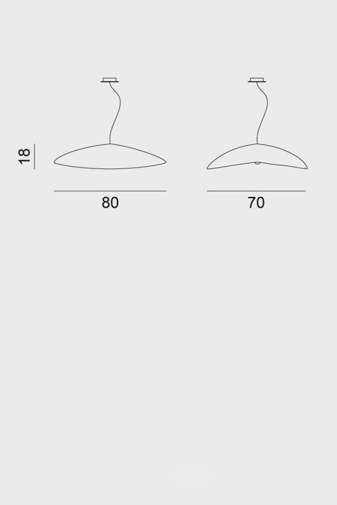 Taklampe - Brass 95 Dia80cm Messing