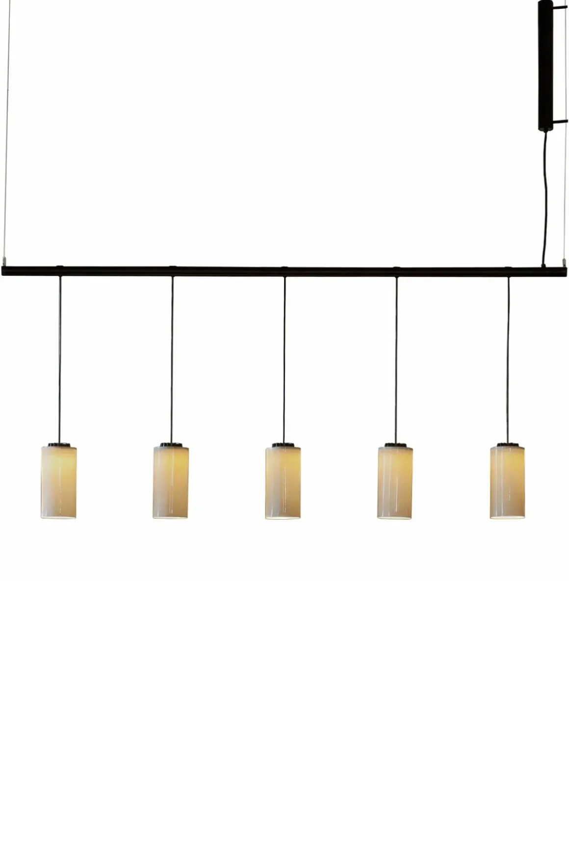 Taklampe - Cirio Lineal 5 heads White porcelain