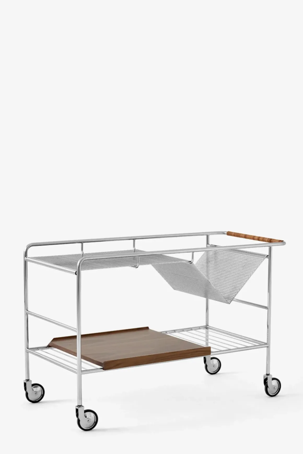 Trillebord - Alima Trolley NDS1 Krom/Lakkert Valnøtt