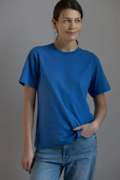 T-Skjorte - Classic Circular Tee Brilliant Blue