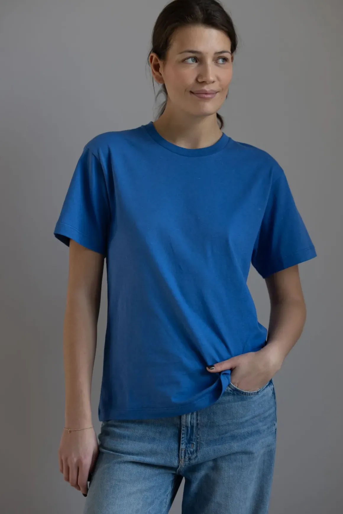 T-Skjorte - Classic Circular Tee Brilliant Blue