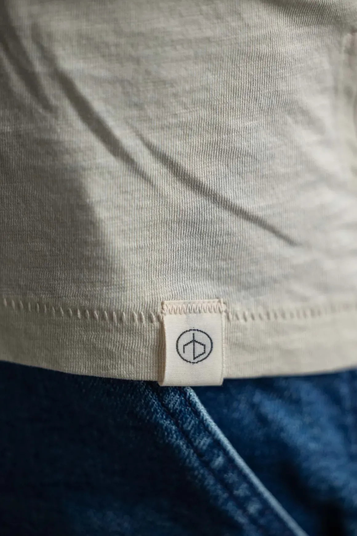 T-Skjorte - The Slub Tee Warm Grey