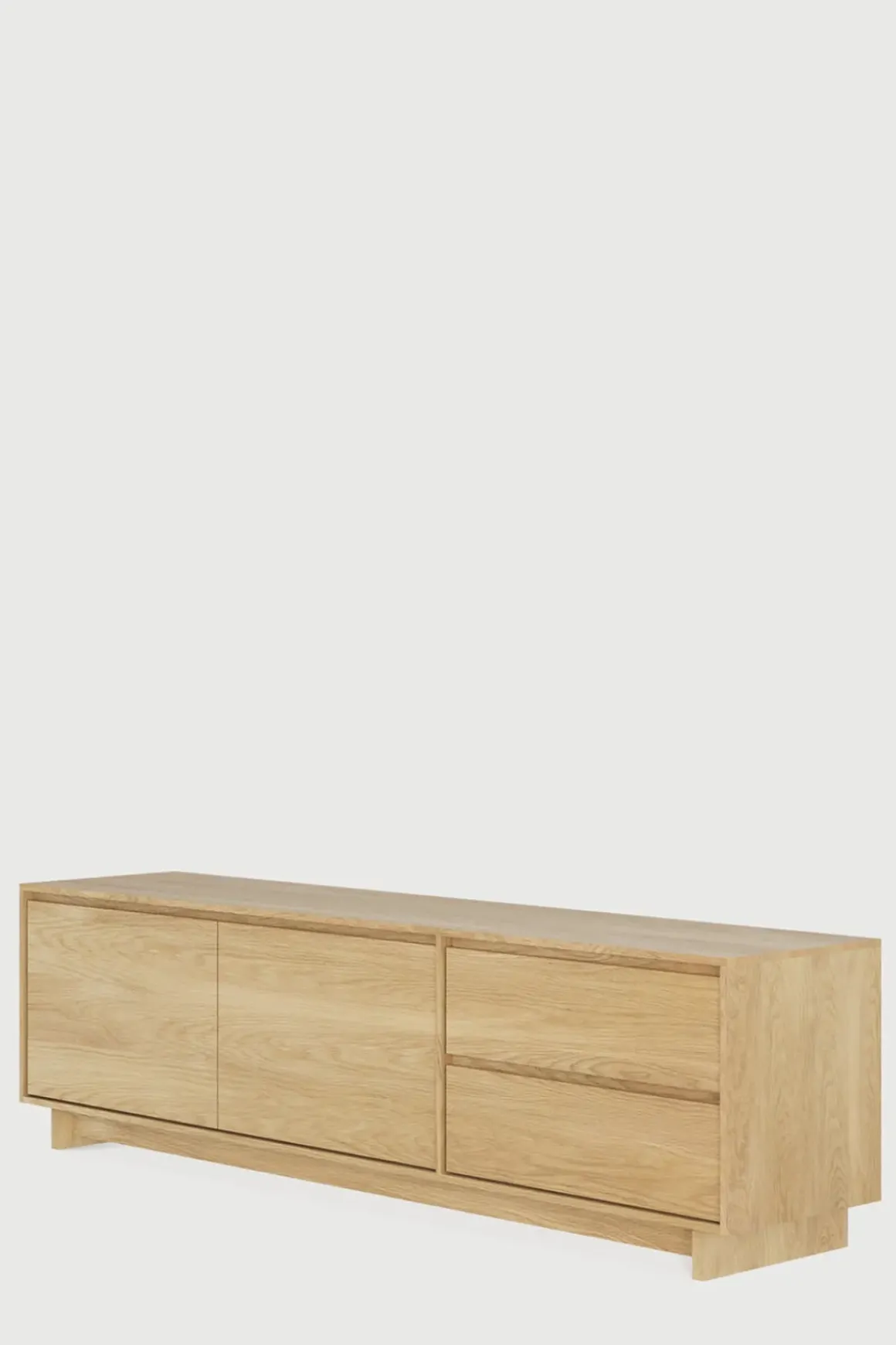 TV-benk - Oak Wave 210x46xh60cm