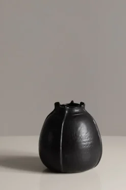 Vase - Graine H17cm Noir Mat