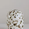 Vase - Plum Brown Dots