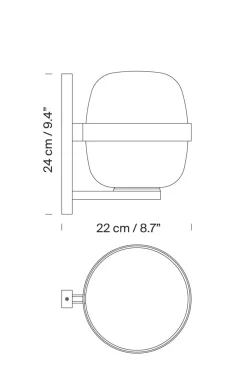 Vegglampe - Wally