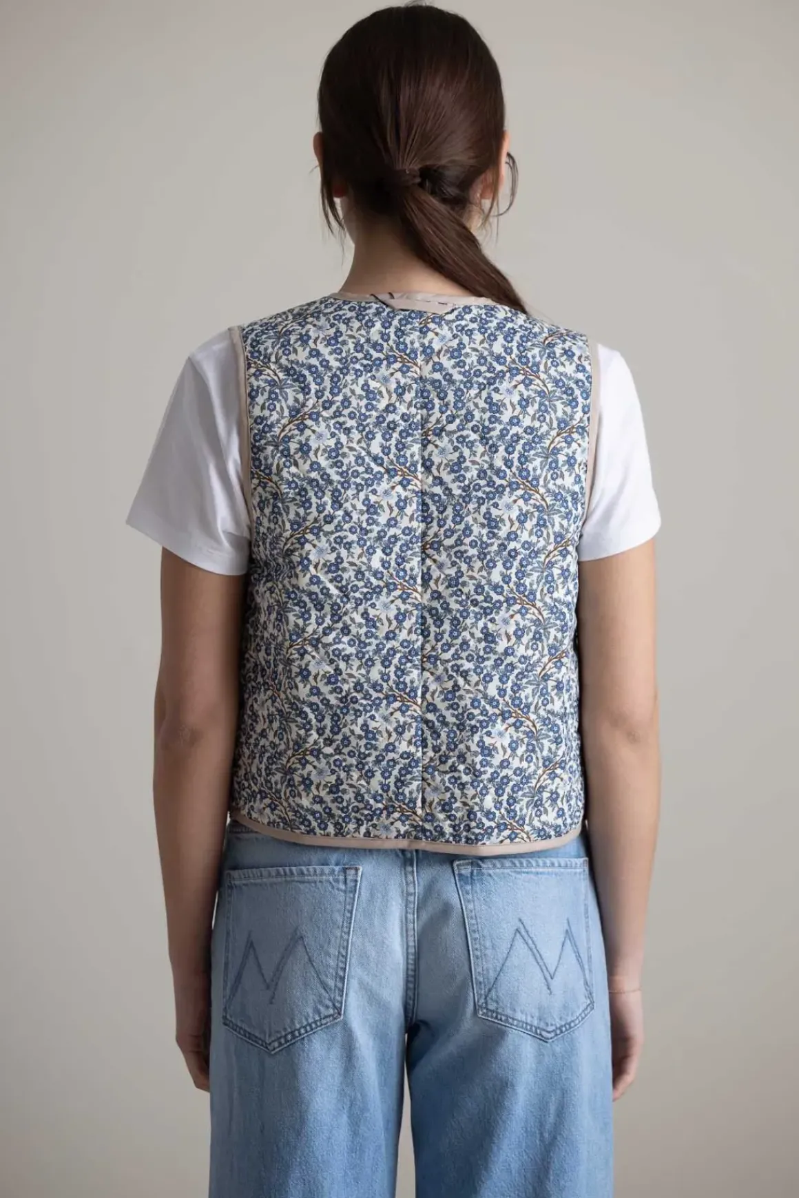 Vest - Daisy Faria Flowers/Empress Blue